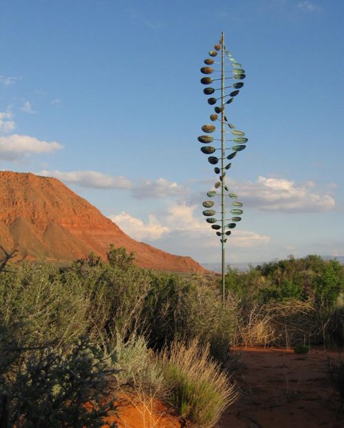 Bean Pole Wind Sculpture by Lyman Whitaker.