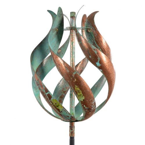 Tulip wind sculpture by Lyman Whitaker.