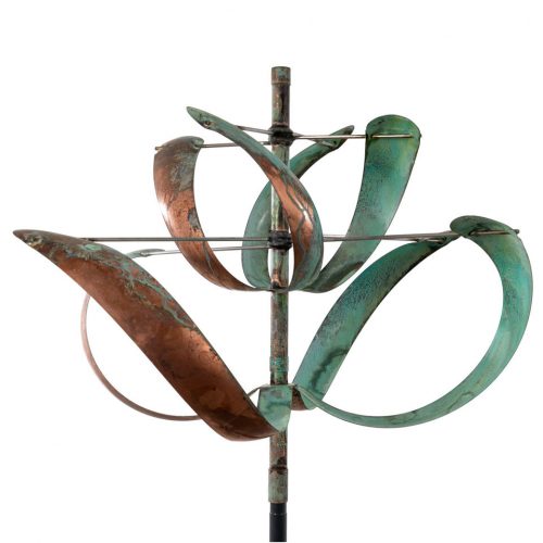 Detail of a Windflower wind sculpture by Lyman Whitaker.