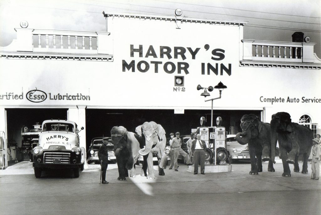Archival photo of Harry’s Motor Inn #2 on Haywood Street in downtown Asheville.