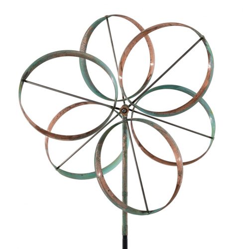 Detail of a Shamrock Wind Sculpture by Lyman Whitaker.