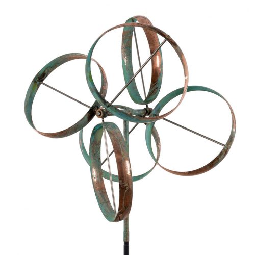 Detail of a Shamrock Wind Sculpture by Lyman Whitaker.