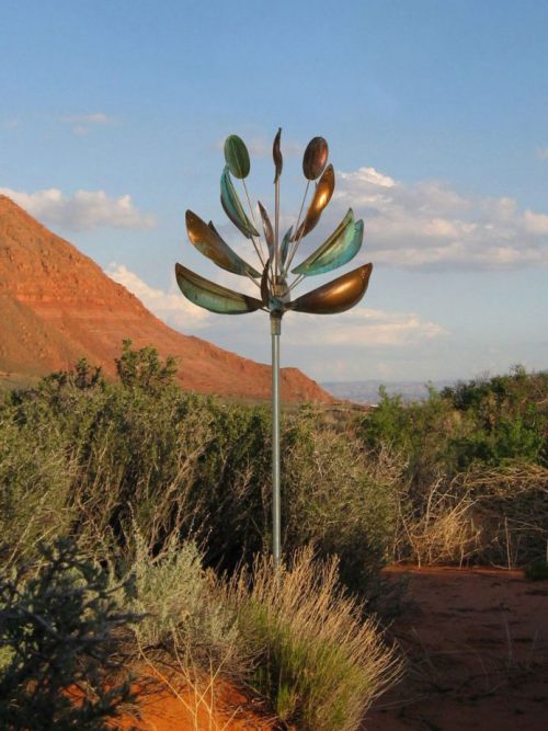 Agave Wind Sculpture handcrafted by Utah artist Lyman Whitaker.