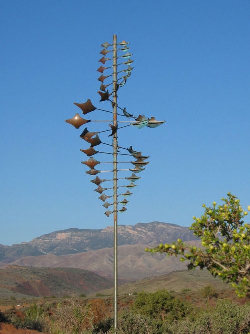 Twister Star Wind Sculpture handcrafted by Utah artist Lyman Whitaker.