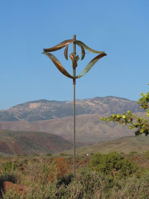 Fire wind sculpture by Lyman Whitaker.