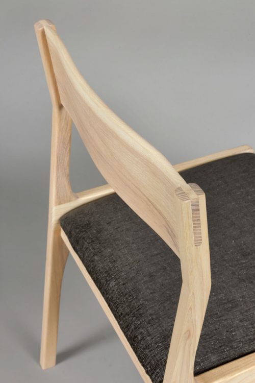 Ash dining chair by Andrew Stack.