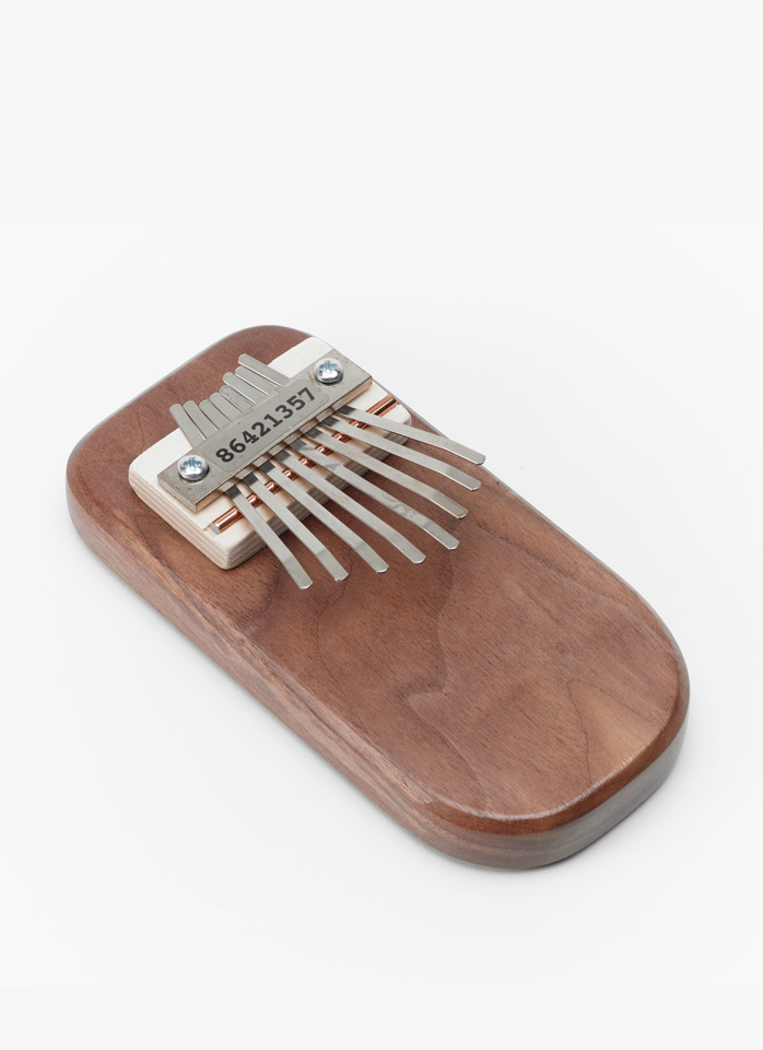 Mountain Melodies Amp-Ready South American Purple Heart Thumb Piano Kalimba 