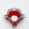 Kiln formed cherry glass votive by Jerry and Kathy Galloy.