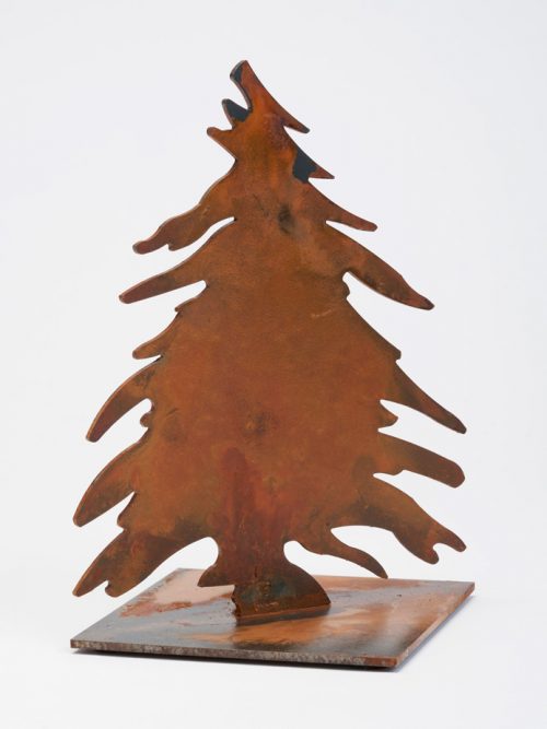 Six-inch metal tree handcrafted by Prairie Dance.
