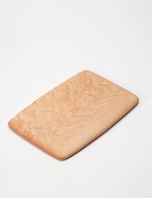 Small birds-eye maple cutting board handcrafted by Edward Wohl.