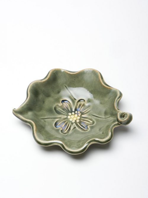 Handmade ceramic blossom bowl by North Carolina studio potter Vicki Gill of Bluegill Pottery.