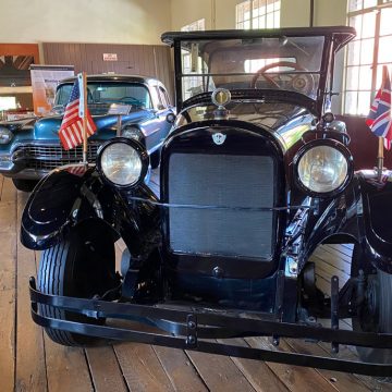 A 1923 REO Touring car on display at the Estes-Winn Antique Car Museum in Asheville, NC.