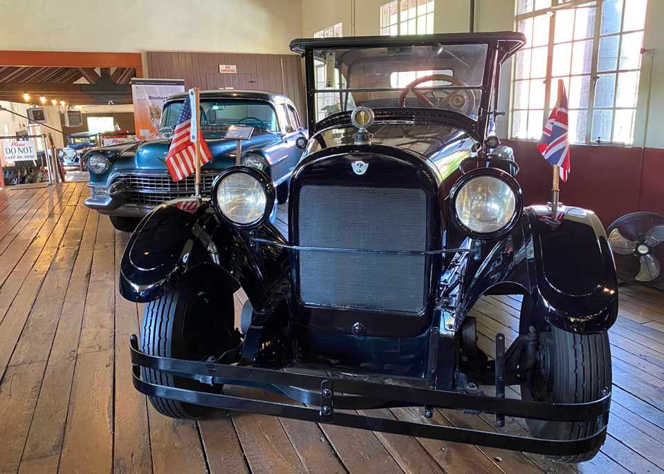 A 1923 REO Touring car on display at the Estes-Winn Antique Car Museum in Asheville, NC.