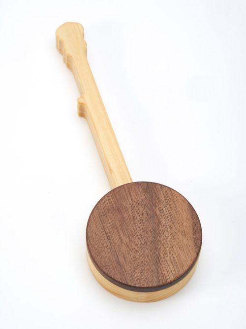 Wooden banjo keepsake box by Kate and Michael Kedzierski.