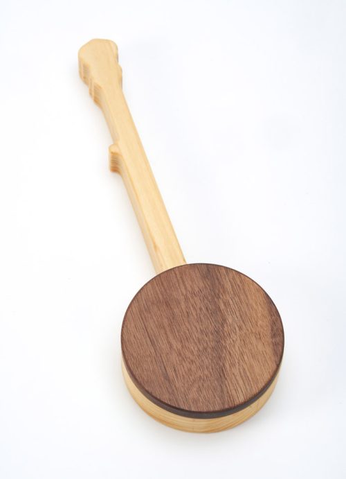 Wooden banjo keepsake box by Kate and Michael Kedzierski.