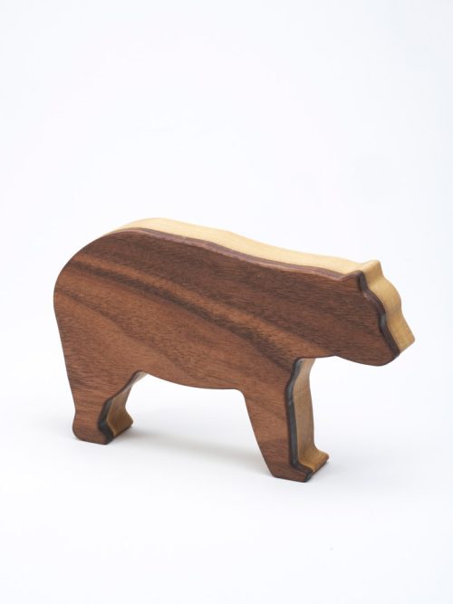 Wooden keepsake bear box by Kim and Michael Kedzierski.