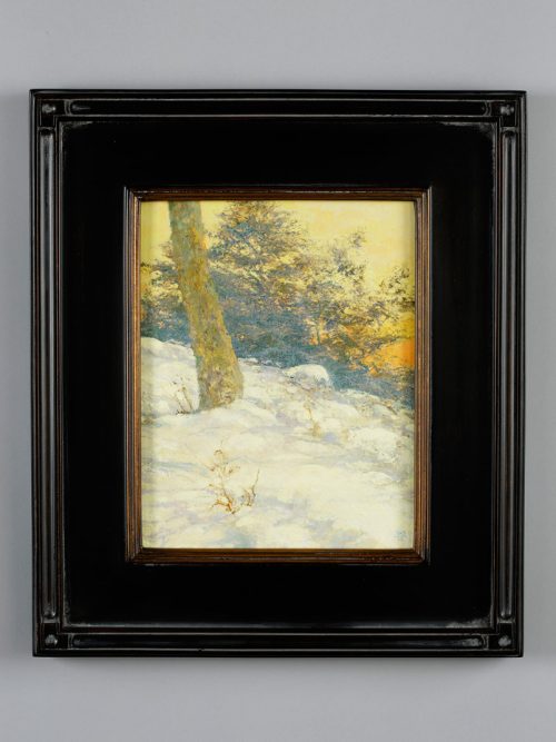 Fine art oil painting of a snowy landscape by Shawn Krueger.