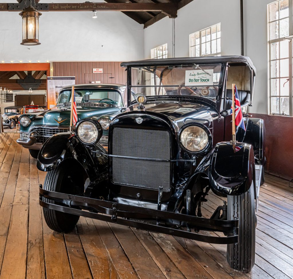 1923 REO Touring car on display at the Estes-Winn Antique Car Museum.