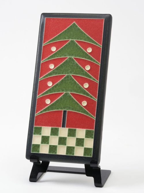 A ceramic art tile by Motawi Tileworks featuring a Dard Hunter Tree.