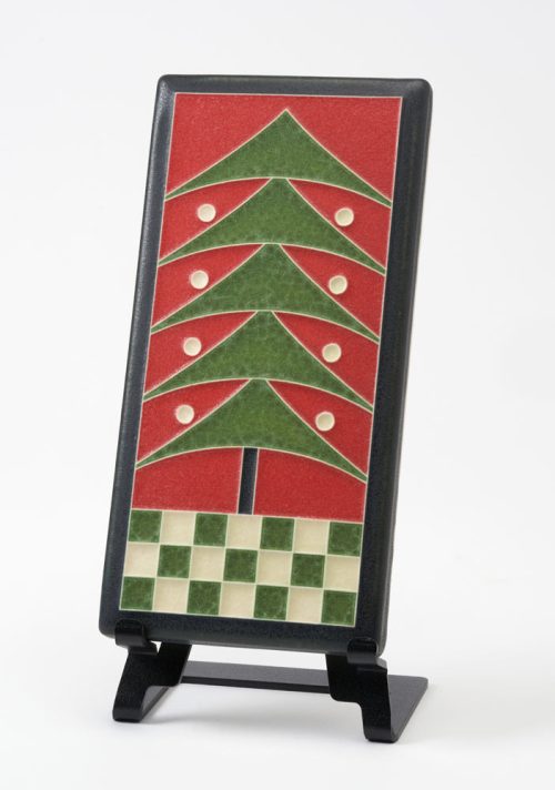 A ceramic art tile by Motawi Tileworks featuring a Dard Hunter Tree.