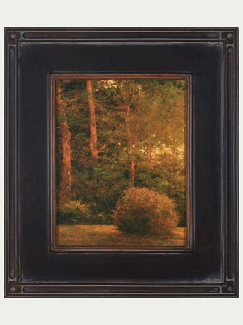 Original oil painting by Shawn Krueger titled Sundown Pines.