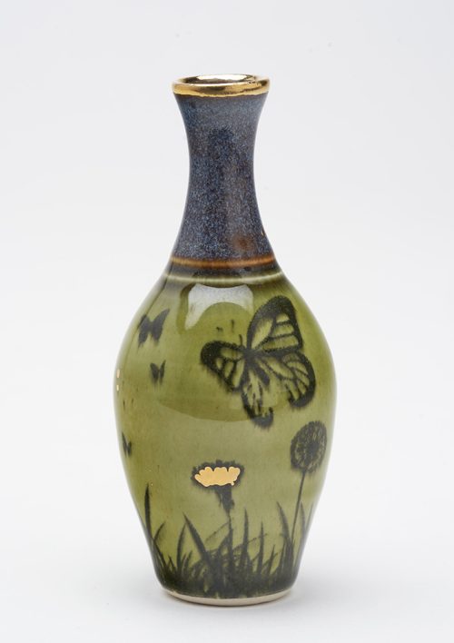 Ceramic vase by Kelsey Schissel that is part of the Flourishing Collection.