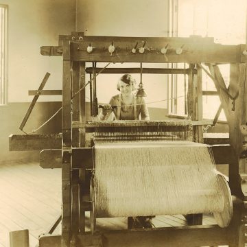 Opera singer Marion Talley at Biltmore Industries in 1926.
