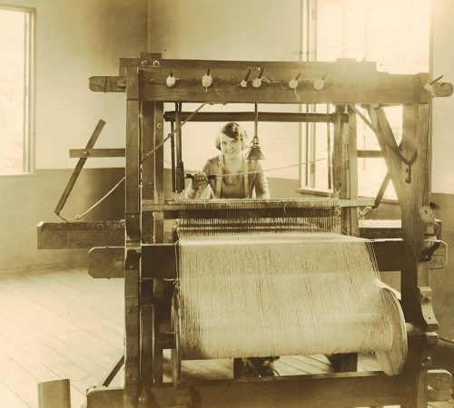 Opera singer Marion Talley at Biltmore Industries in 1926.