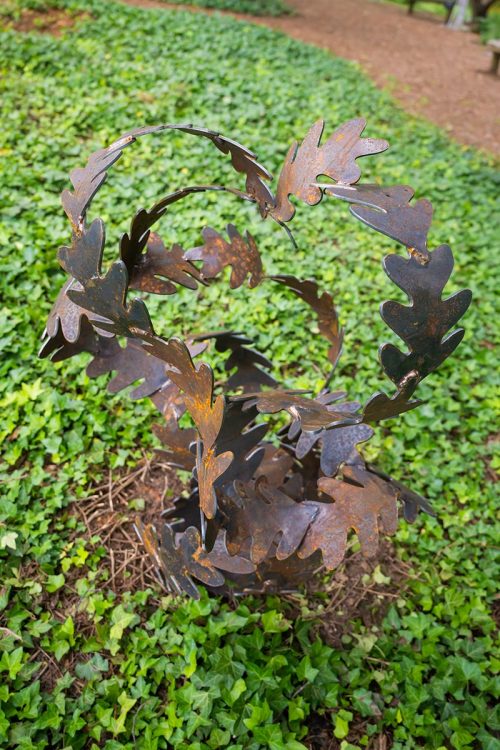Winter Leaves sculpture by Bob Doster.