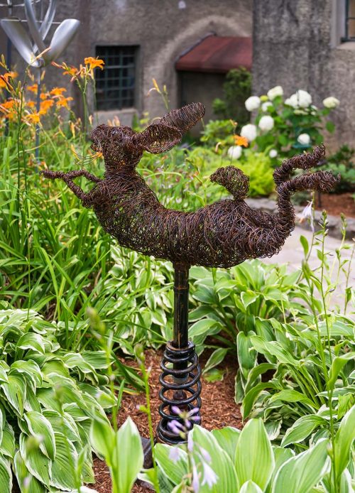Spring Hare Sculpture by Josh Cote.