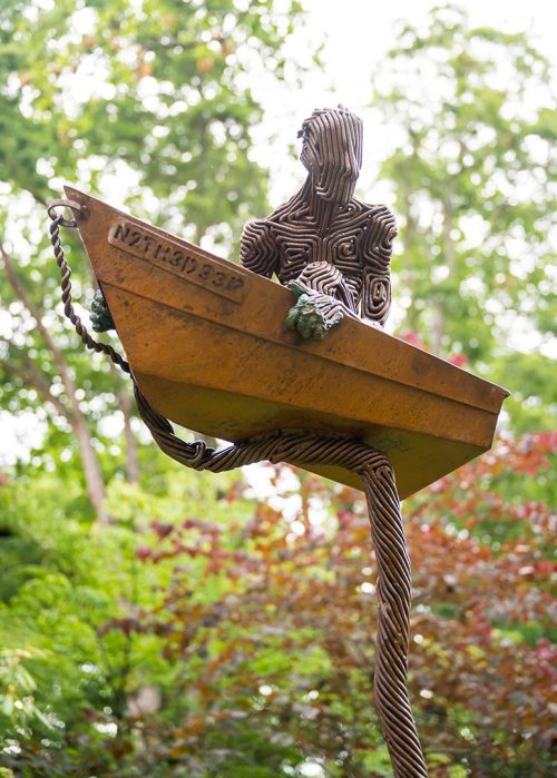 J. Aaron Alderman sculpture.