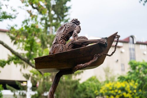 Outdoor art by J. Aaron Alderman.