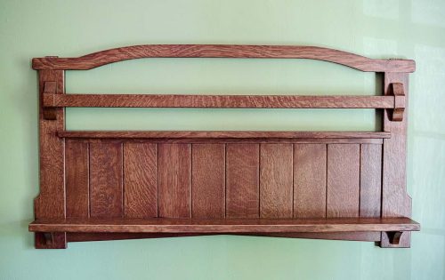 Craftsman plate rack by Timothy Livingston.