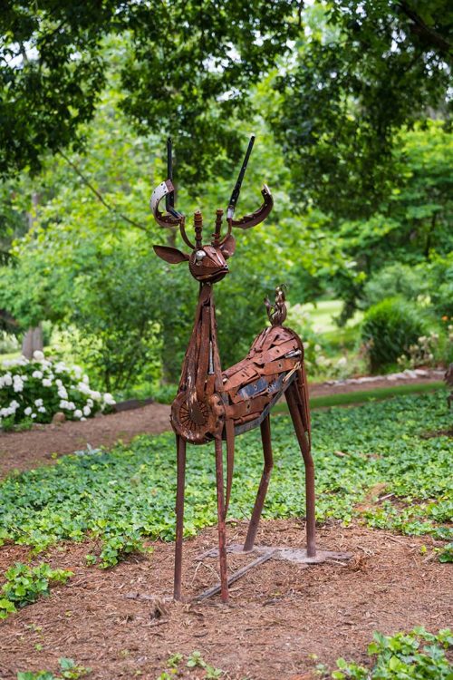 Sarah's deer sculpture by Jonathan Bowling.