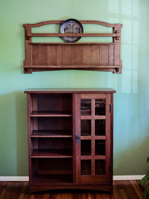 Timothy Livingston craftsmand bookcase.