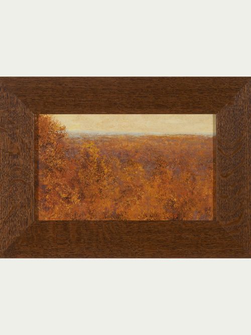 An original oil on linen painting by Shawn Krueger titled View Toward Story.