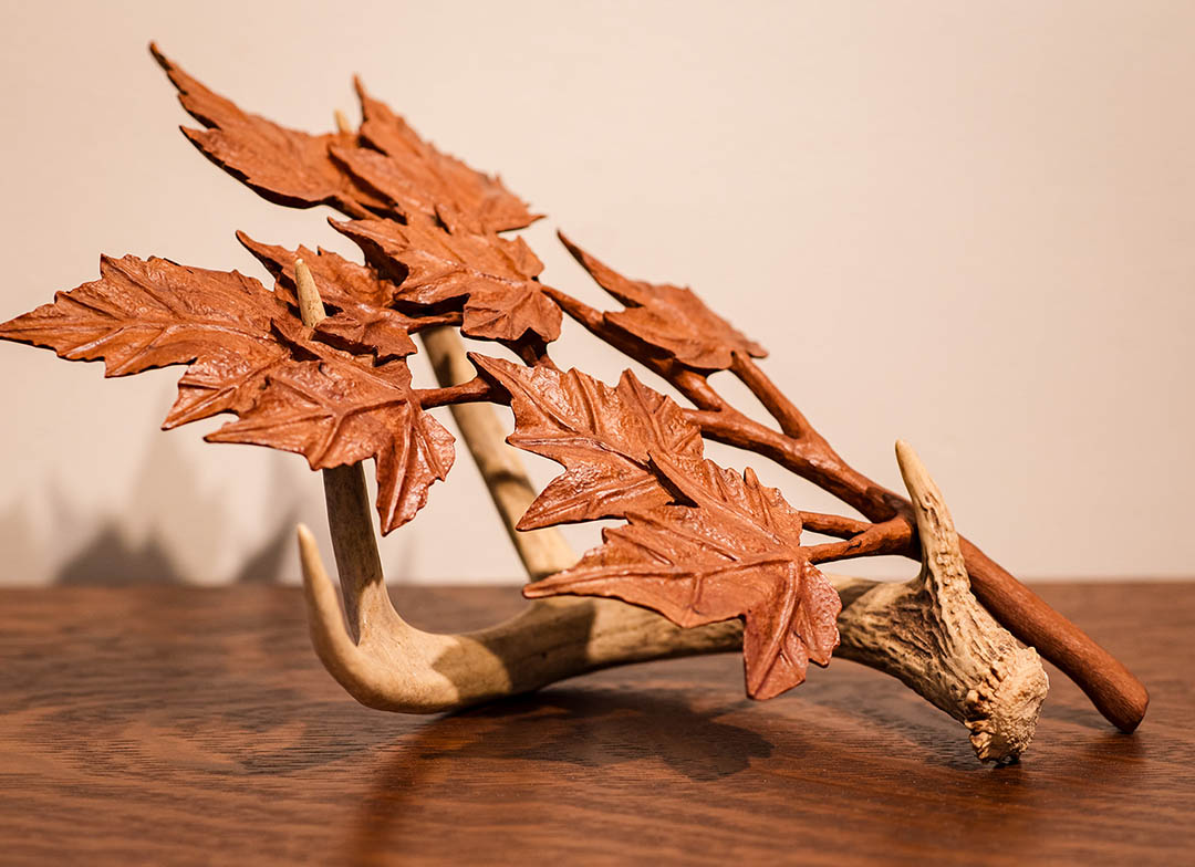Antler With Maple Branch - Image 4