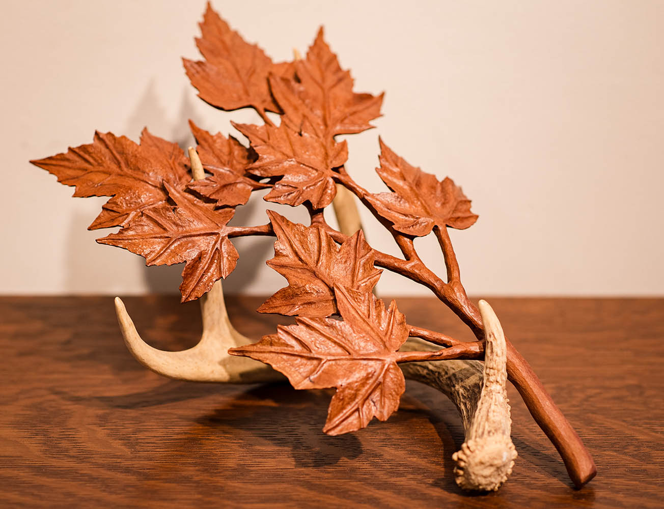 Antler With Maple Branch - Image 2