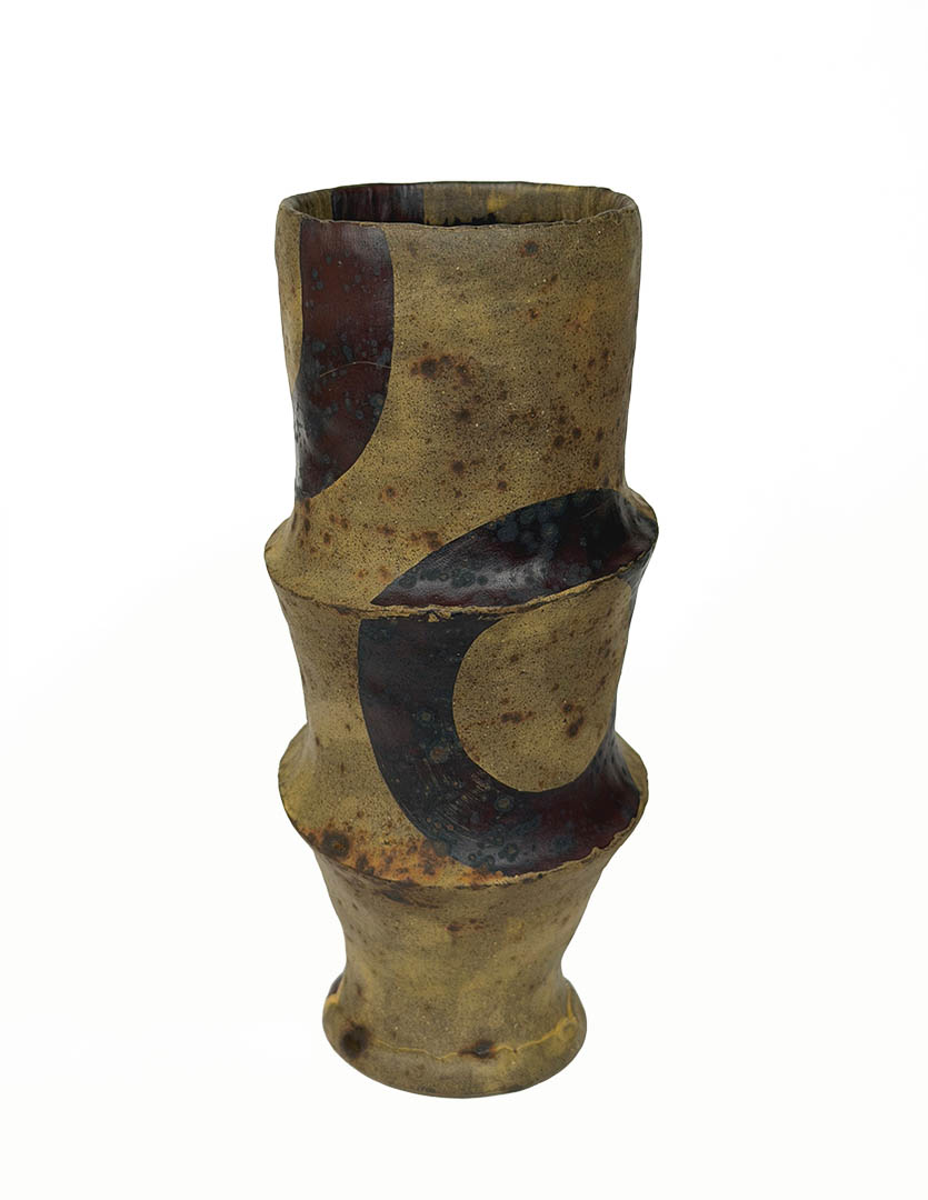 Ochre yellow tumbler by Kate Marotz.