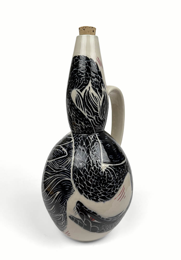 Wine Decanter by Silver Run Ceramics.