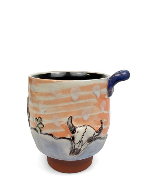 Western Cocktail cup handmade by artist Jessica Brandl.