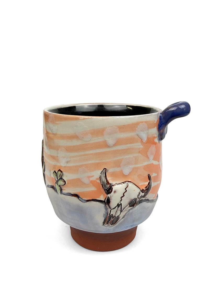 Western Cocktail cup handmade by artist Jessica Brandl.