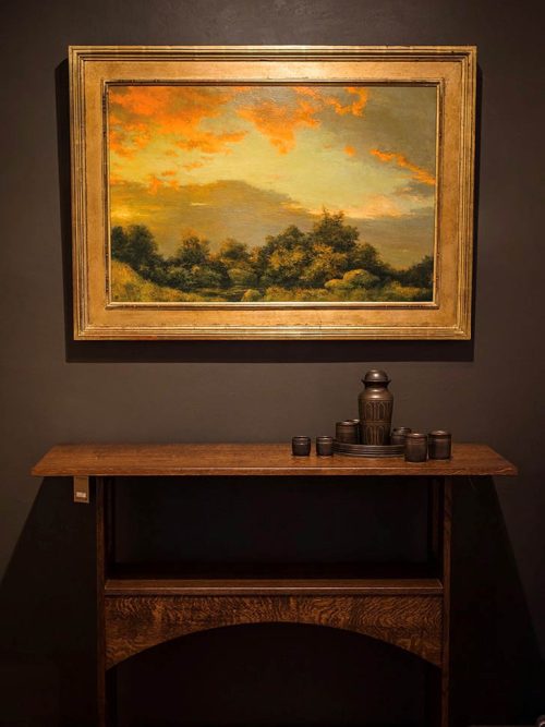 Oil on linen panel by Shawn Krueger titled For a Peace of the Soul.