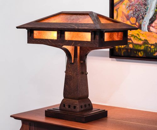Prairie Craftsman Desk Lamp - Grovewood Village