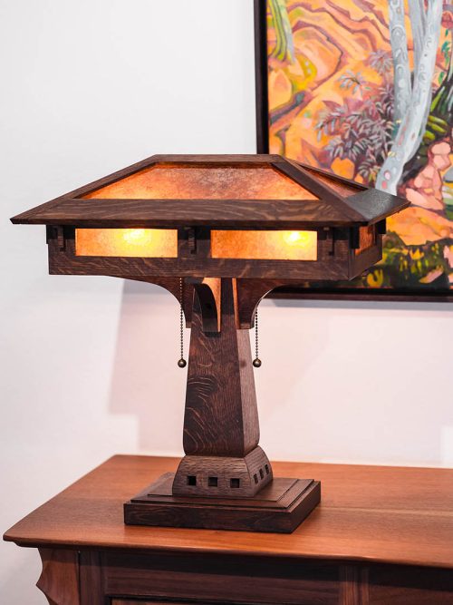 Prairie Craftsman Desk Lamp by Phillip Daniel Myer.