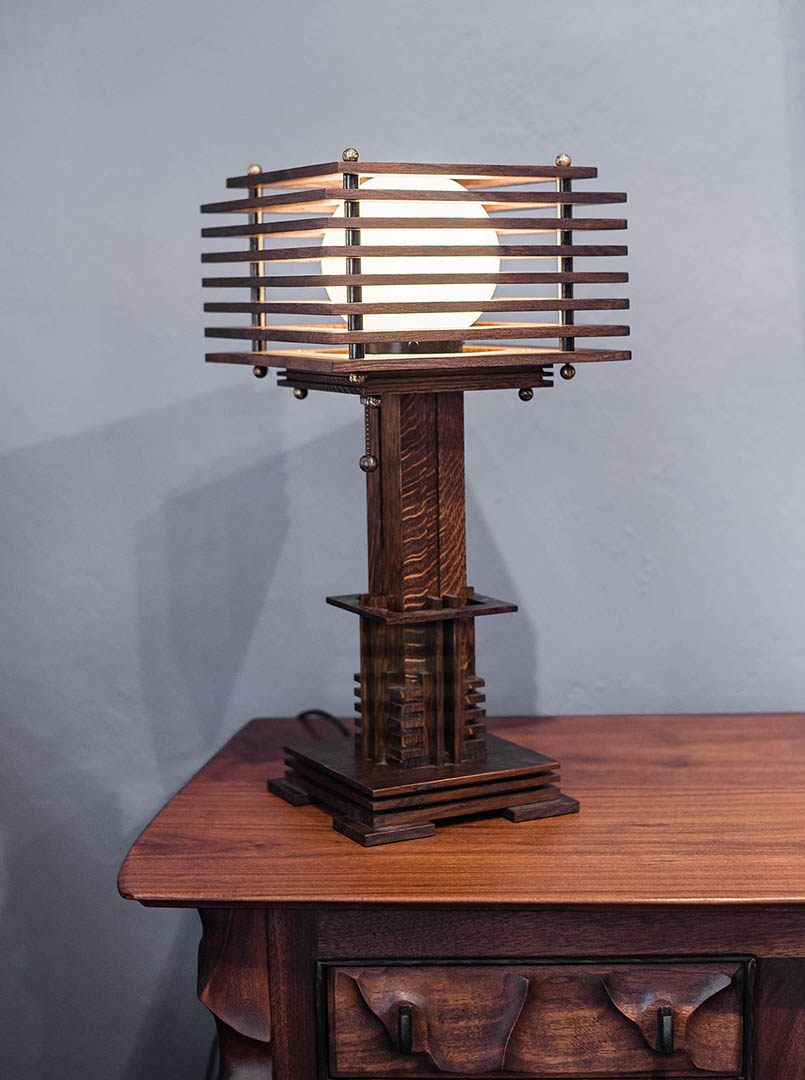 Phillip Daniel Myer wooden lamp.