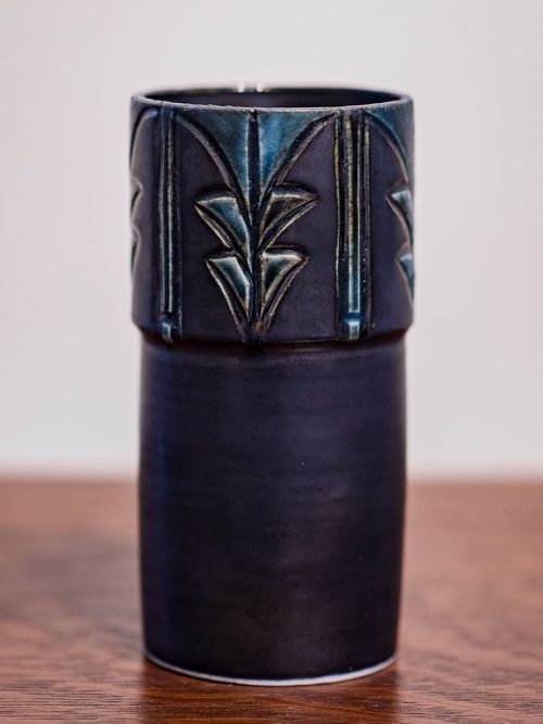 Ceramic vase by artist Leslie Green Guilbault.