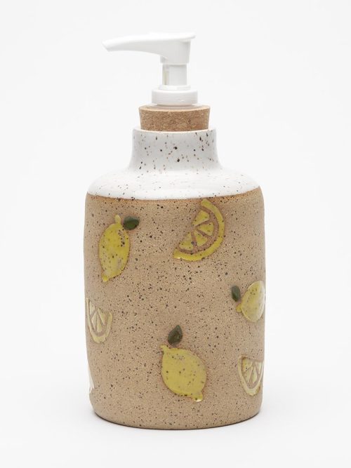 Lemon Stamped Soap Dispenser