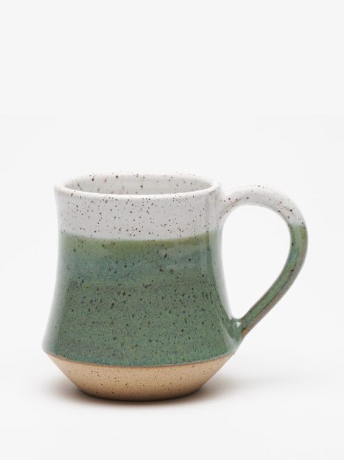 14 oz sage taper mug by Rachael Pots Ceramics.