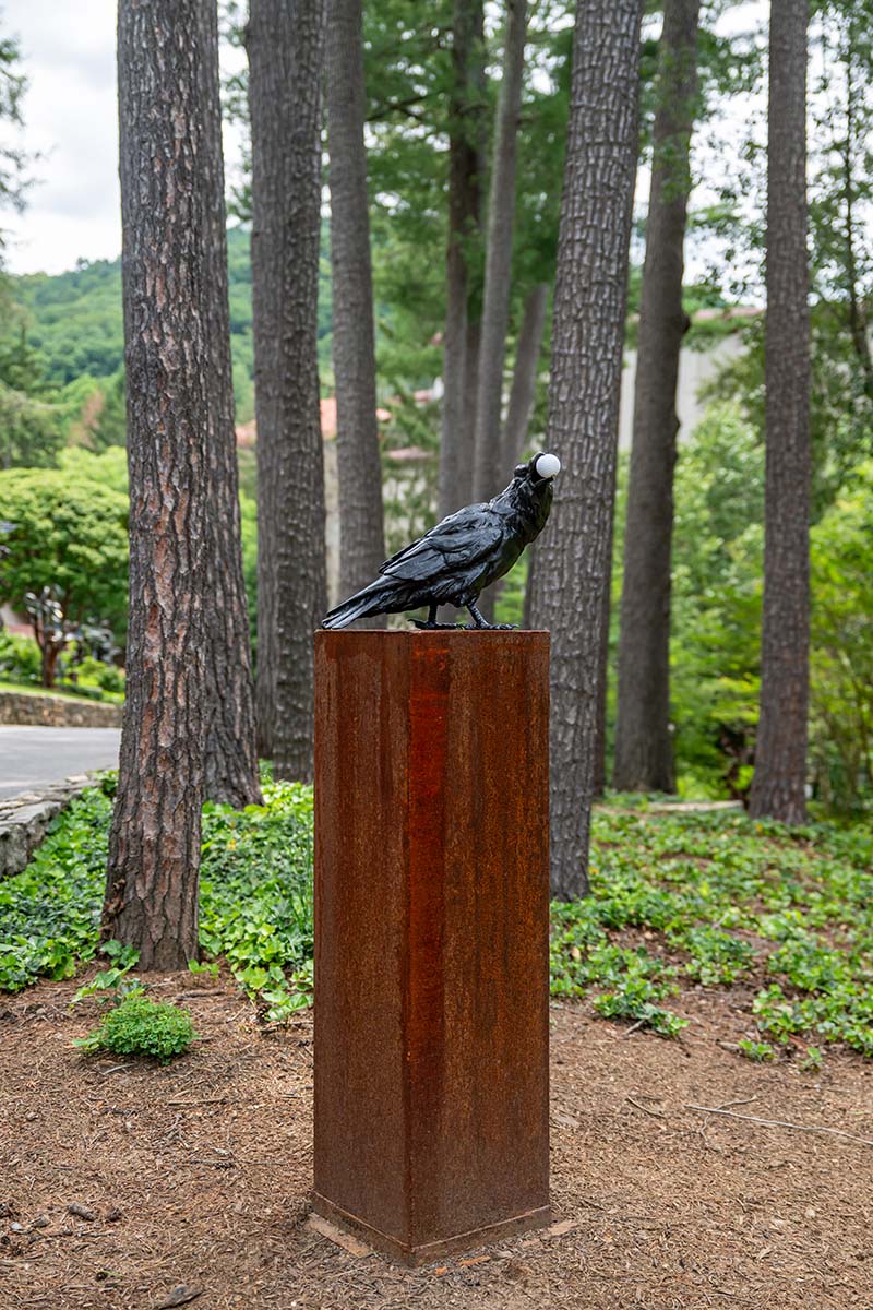 This sculpture, titled Excuse Number 153, offers inspiration for your new go-to excuse for poor golf. Part of a limited edition of 50, this piece was made by North Carolina artist Roger Martin.